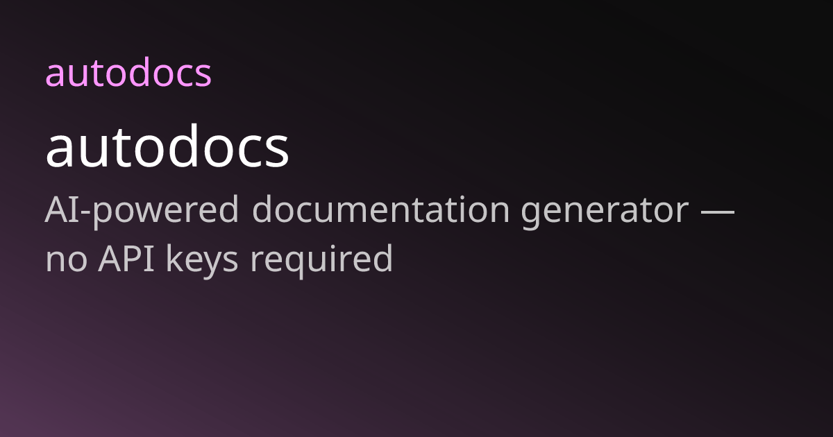 autodocs